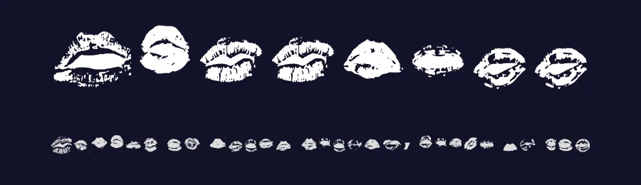 Kisstell by Julieta Toledo — Dingbats Font — thumbnail 2