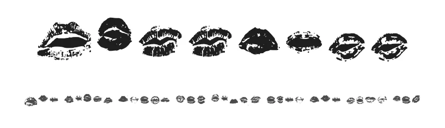 Kisstell by Julieta Toledo — Dingbats Font