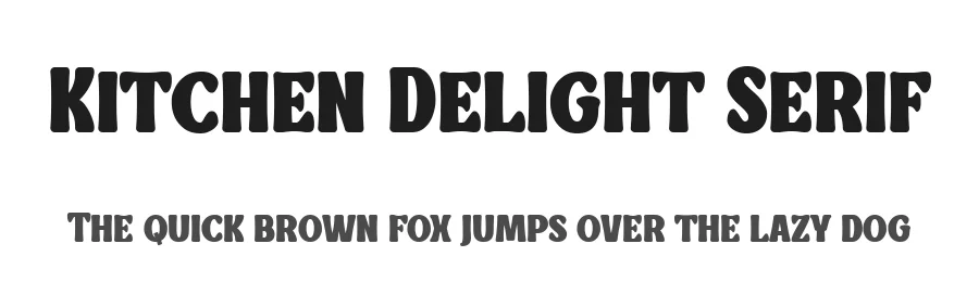 Kitchen Delight Serif