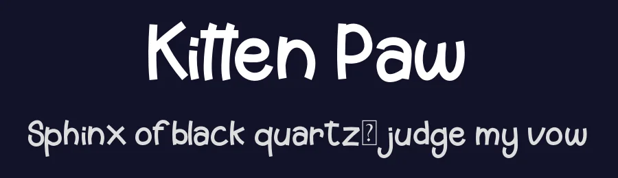 Kitten Paw by RT Studio — Decorative Font — thumbnail 2