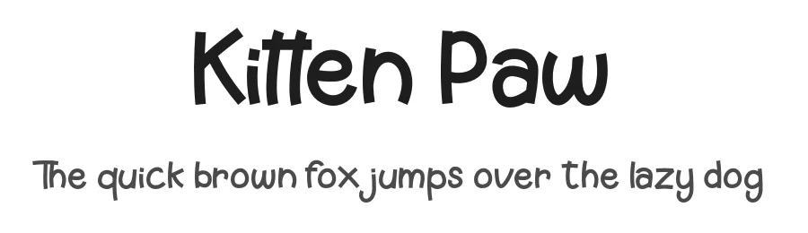 Kitten Paw by RT Studio — Decorative Font