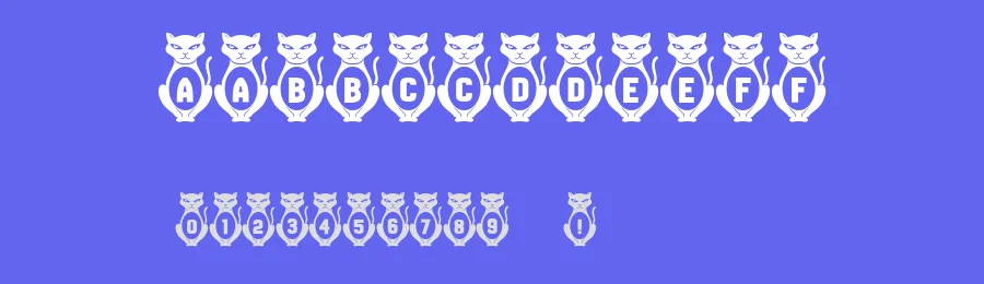 Kitties by Vladimir Nikolic — Decorative Font — thumbnail 3