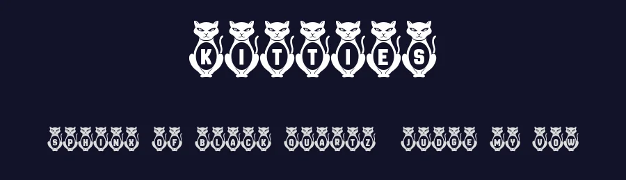 Kitties by Vladimir Nikolic — Decorative Font — thumbnail 2