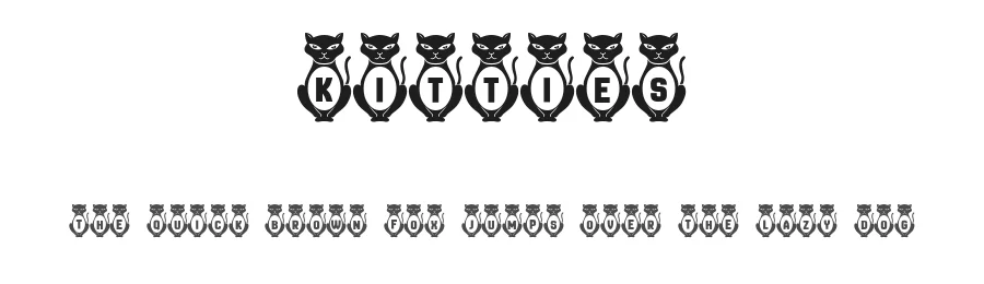Kitties by Vladimir Nikolic — Decorative Font