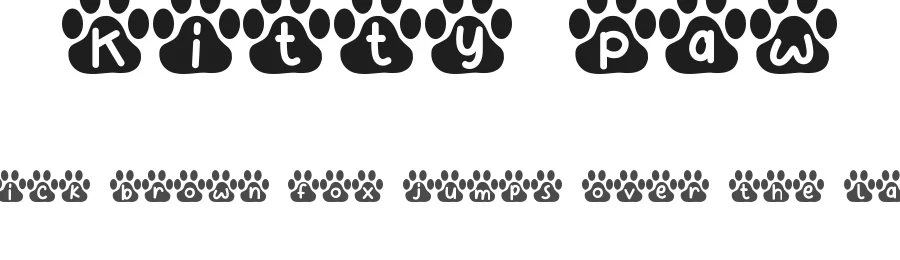 Kitty Paw by Calligraphy Fonts — Decorative Font