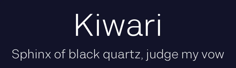 Kiwari by Kiwari Kolektiv — Sans Serif Font — thumbnail 2