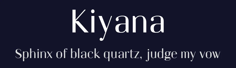 Kiyana by Wahyu & Sani Co. — Sans Serif Font — thumbnail 2