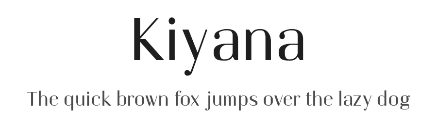 Kiyana by Wahyu & Sani Co. — Sans Serif Font