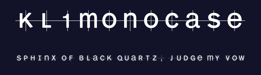 KL1MonoCase by Manfred Klein — Decorative Font — thumbnail 2