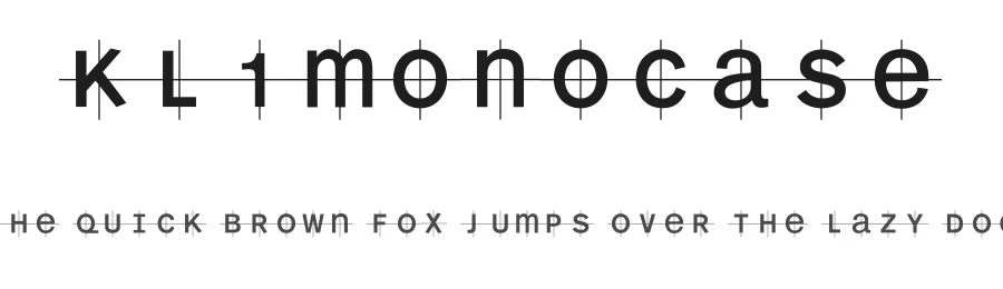 KL1MonoCase by Manfred Klein — Decorative Font