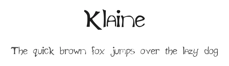 Klaine by k8y411 โ Decorative Font