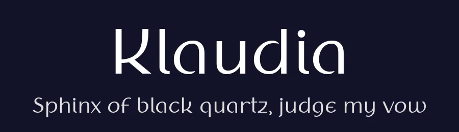 Klaudia by Wojciech Kalinowski — Blackletter Font — thumbnail 2
