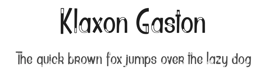 Klaxon Gaston