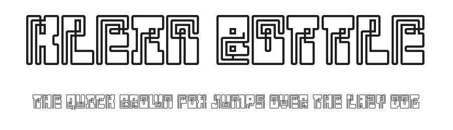Klein Bottle by Chequered Ink — Decorative Font