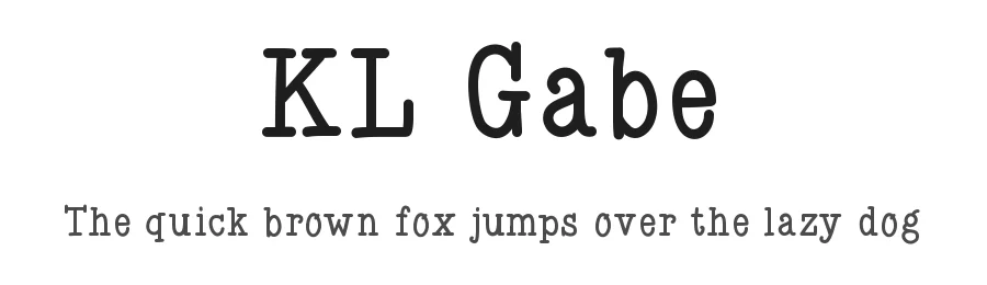 KL Gabe by Kitaleigh Boutique — Decorative Font