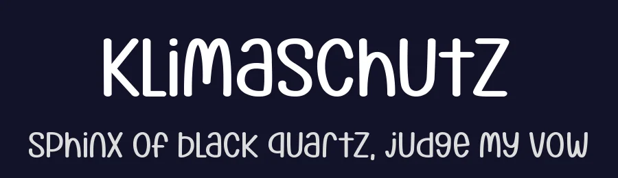 Klimaschutz by Chequered Ink — Decorative Font — thumbnail 2