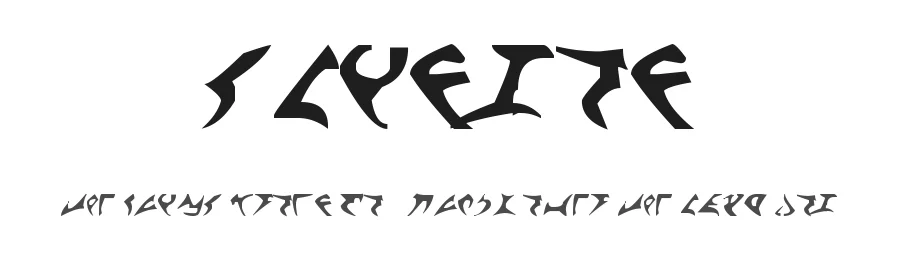 Klingon by zanatlija — Dingbats Font