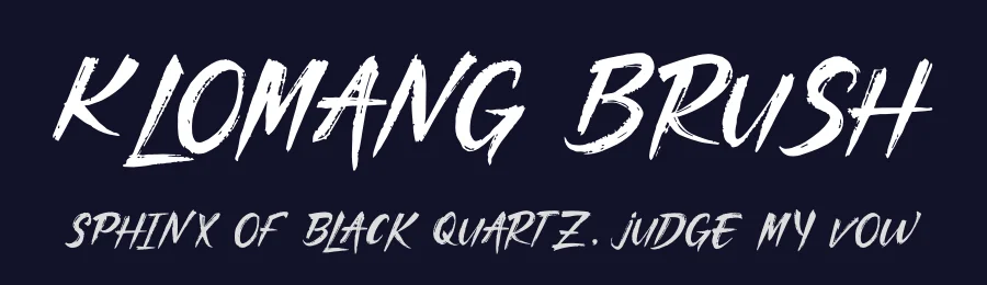Klomang Brush by Denustudios — Script Handwritten Font — thumbnail 2