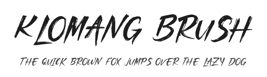 Klomang Brush by Denustudios — Script Handwritten Font