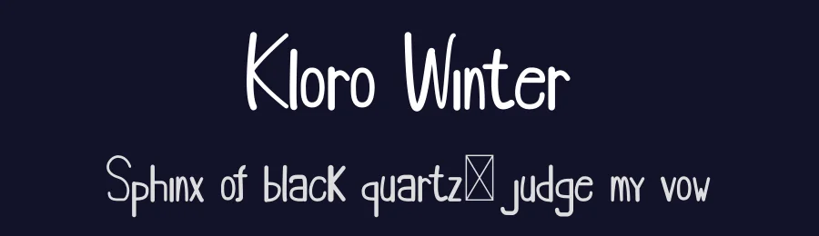Kloro Winter by Invitara — Script Handwritten Font — thumbnail 2