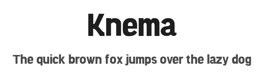 Knema by Fernando Carvente — Sans Serif Font