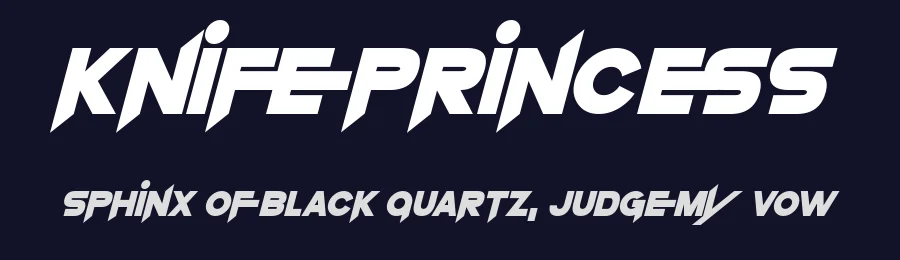 Knife Princess by Hawtpixel — Display Font — thumbnail 2