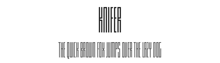 Knifer by Marivo โ Display Font