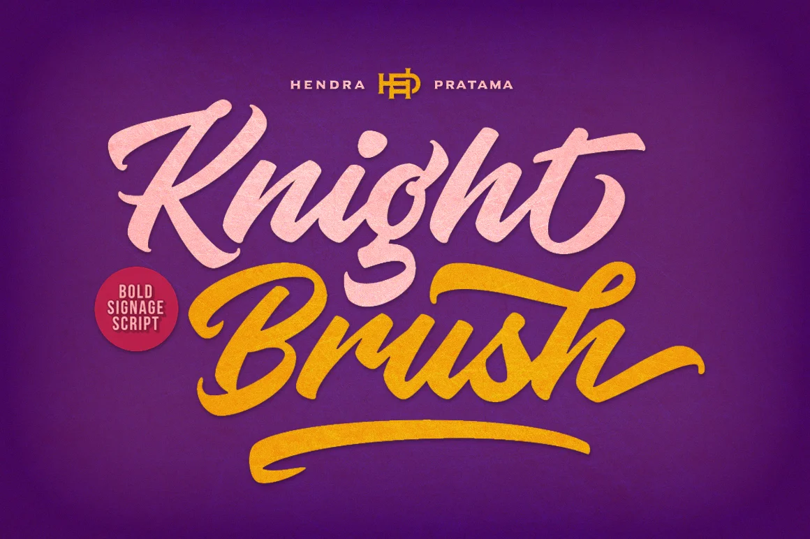 Knight Brush Font by hptypework β Script Handwritten Font