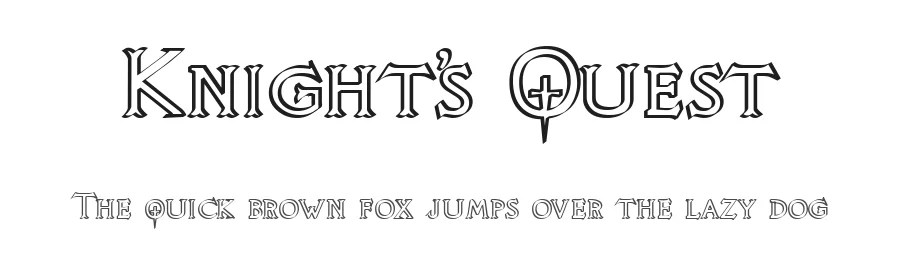 Knight's Quest by GemFonts / Typotheticals — Blackletter Font