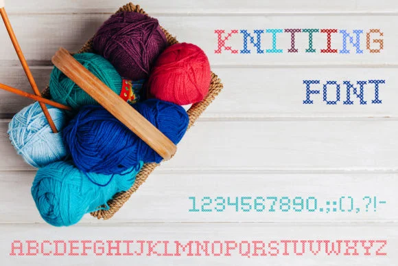 Knitting Font by OWPictures — Script Handwritten Font