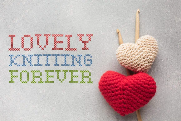 Knitting Font by OWPictures — Script Handwritten Font — thumbnail 3