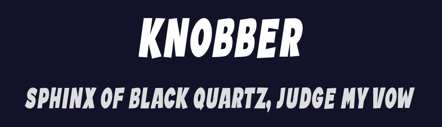 Knobber by Vladimir Nikolic — Decorative Font — thumbnail 2