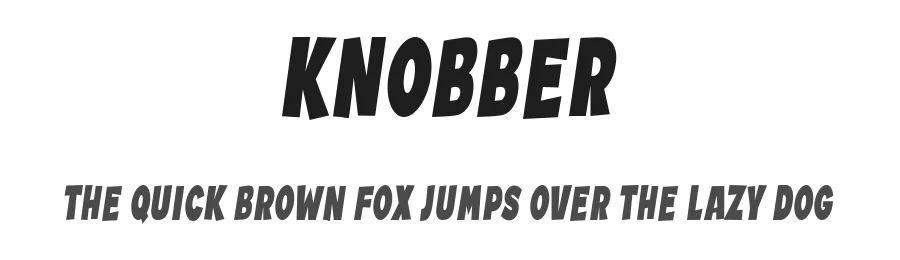 Knobber by Vladimir Nikolic — Decorative Font