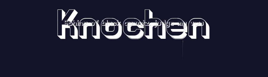 Knochen by Hayd N — Sans Serif Font — thumbnail 2