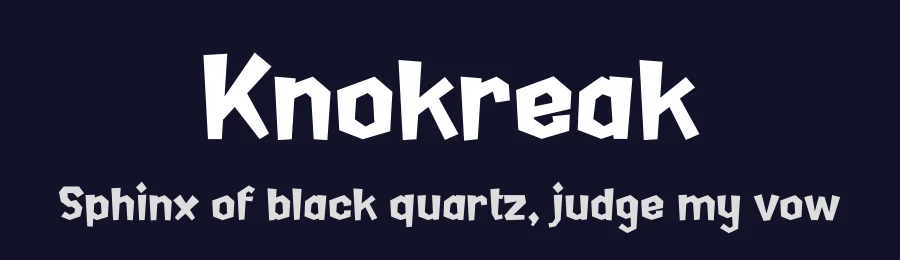 Knokreak by Typeline Studio — Decorative Font — thumbnail 2
