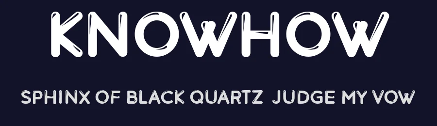 Knowhow by Vladimir Nikolic — Decorative Font — thumbnail 2