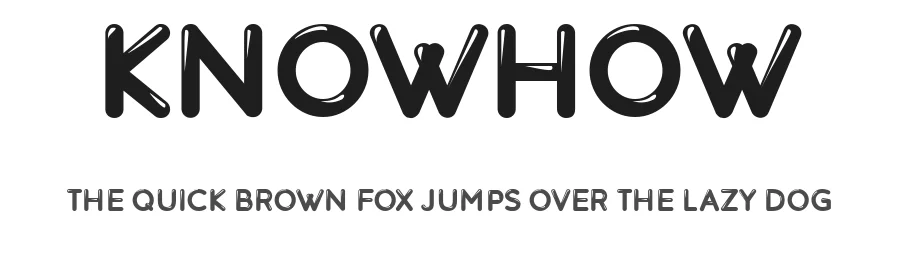 Knowhow by Vladimir Nikolic — Decorative Font