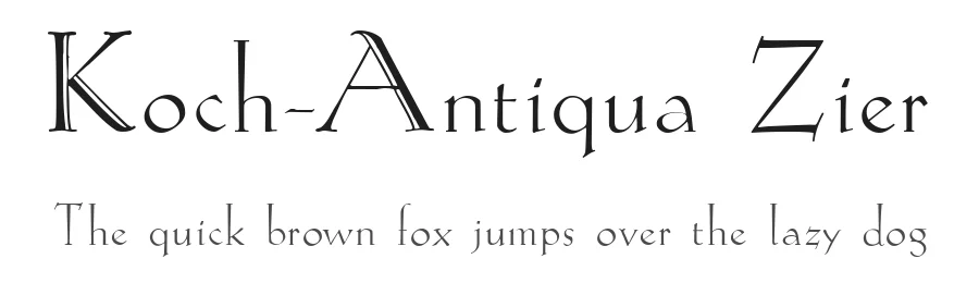 Koch-Antiqua Zier