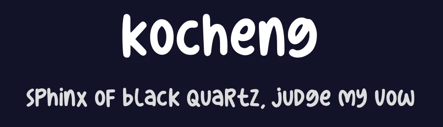 Kocheng by RaffaSyad Studio — Decorative Font — thumbnail 2