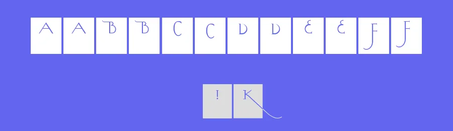 Kochs Long Caps Squares by Manfred Klein — Decorative Font — thumbnail 3