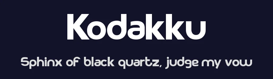 Kodakku by 'Sanz Font — Sans Serif Font — thumbnail 2