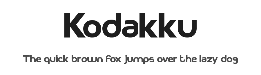 Kodakku by 'Sanz Font — Sans Serif Font