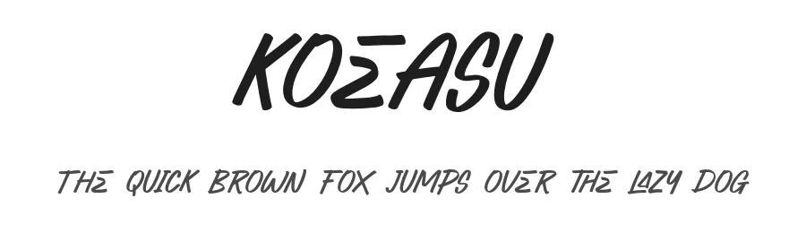 Koeasu by Ronny Studio — Decorative Font