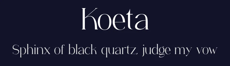 Koeta by Gholib Tammami — Serif Font — thumbnail 2