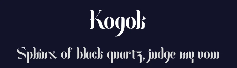 Kogok by Gesang Khoiron — Blackletter Font — thumbnail 2
