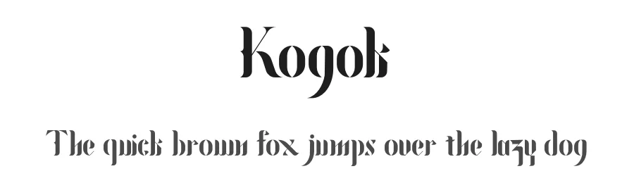Kogok by Gesang Khoiron β Blackletter Font