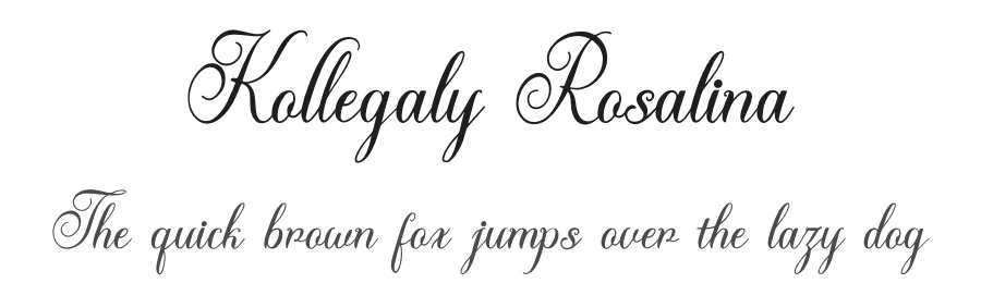 Kollegaly Rosalina by Denustudios — Script Handwritten Font