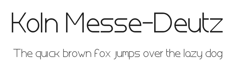 Koln Messe-Deutz by Chequered Ink — Sans Serif Font