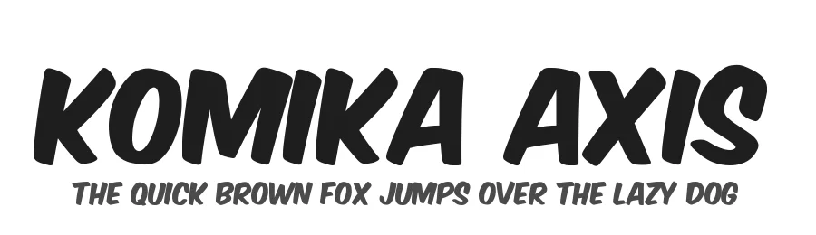 Komika Axis by Vigilante Typeface Corporation — Decorative Font