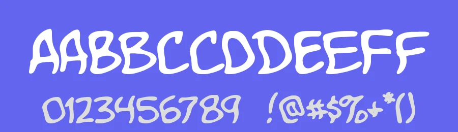Komika Boo by Vigilante Typeface Corporation — Decorative Font — thumbnail 3